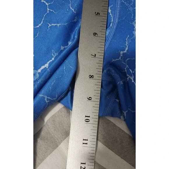 Nike Women's Small Dri-Fit Blue Lightning Crop Leggings, Pre-owned - Picture 10 of 11